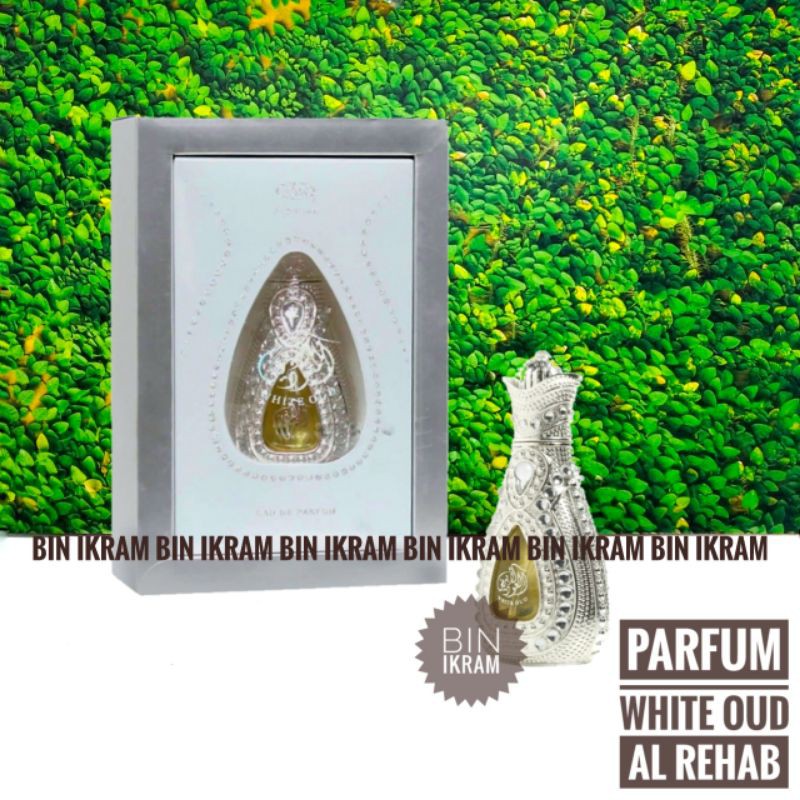 Parfum Spray White Oud by Al Rehab Minyak Wangi Oud Abyad Arrehab 50ml