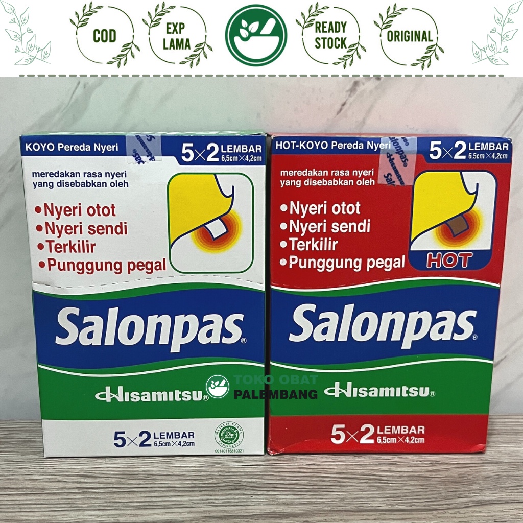 1BOX SALONPAS KOYO 10X5X2 LEMBAR BIRU & MERAH KOYO SALONPAS PLASTER HISAMITSU