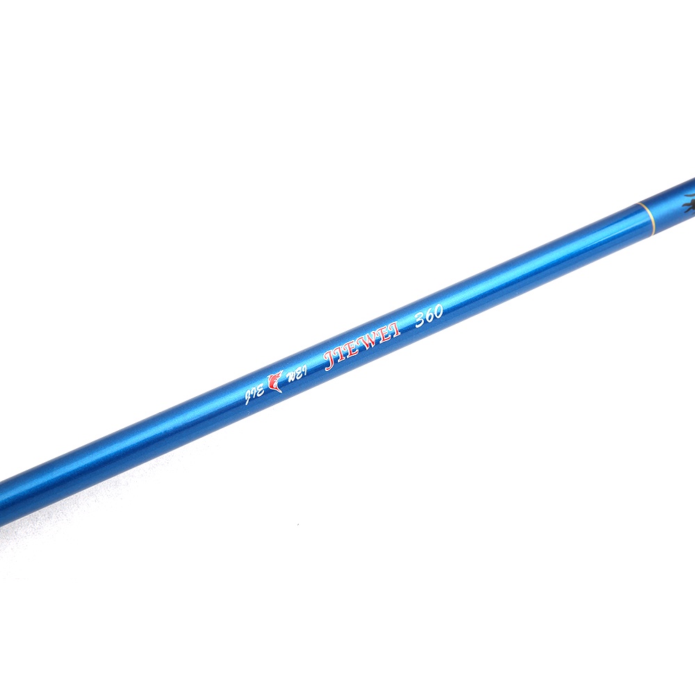 JIEWEI Joran Pancing Pole Tegek Fiberglass Fishing Rod 3.95 Meter - JW360 - Blue