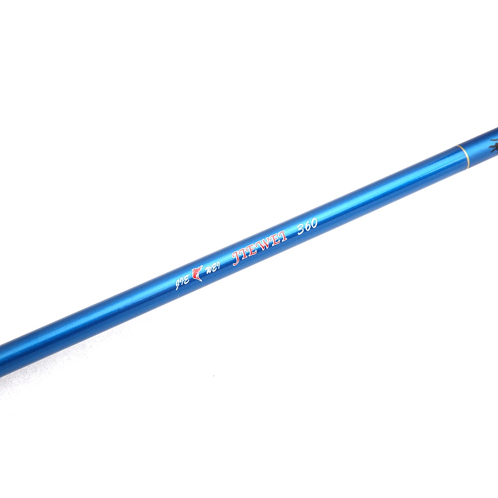 JIEWEI Joran Pancing Pole Tegek Fiberglass Fishing Rod 3.95 Meter - JW360 - Blue