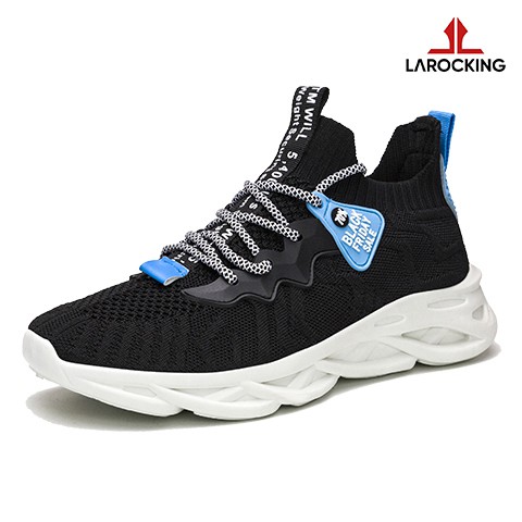 Larocking - Venta Vol 1 Hitam | Sepatu Sneakers Running Gym Shoes - Hitam, 40