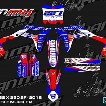 Stiker decal motor new viar cross x 250 SF series TERMURAH