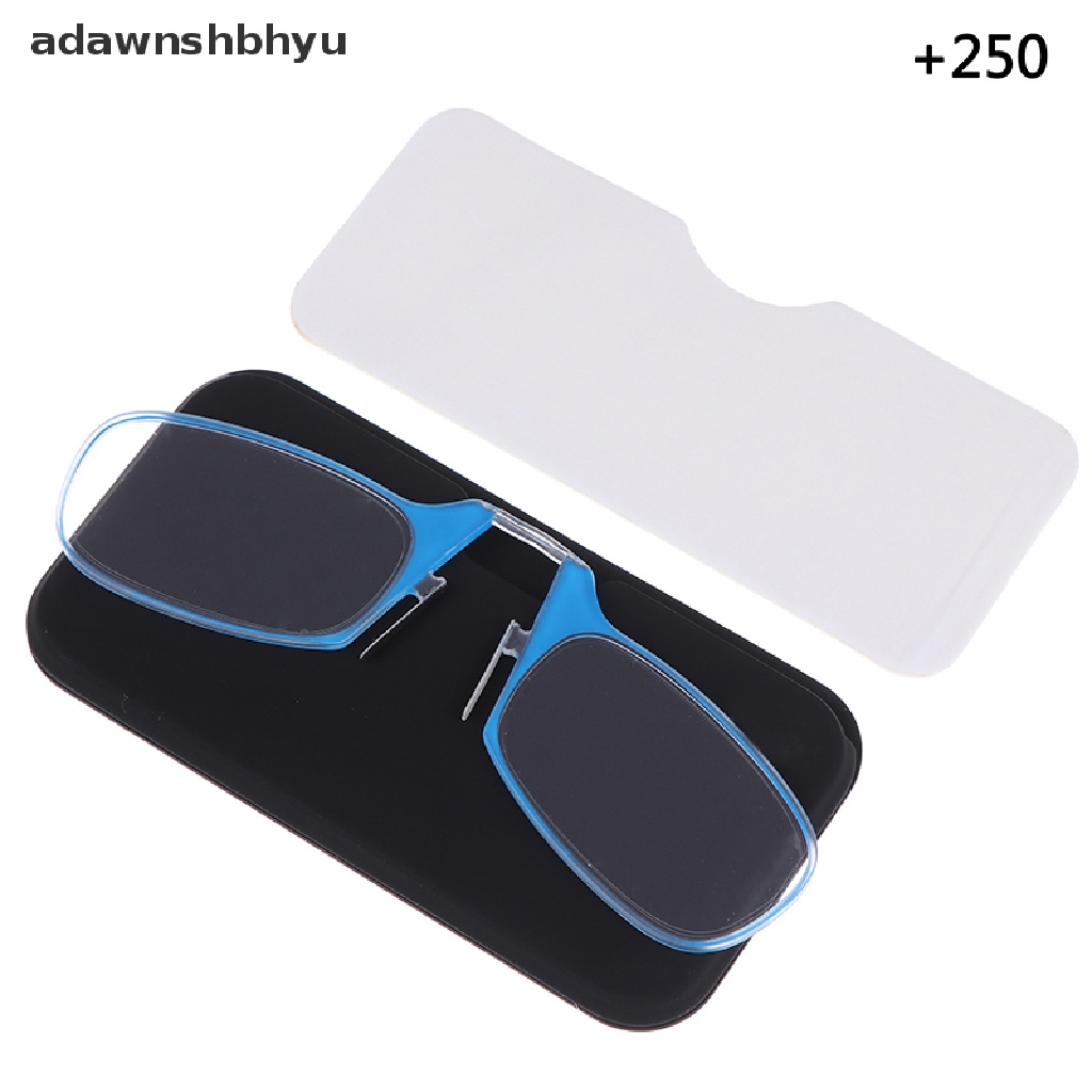 Adawnshbhyu 1Pc Portabel Klip Hidung Kacamata Baca Kit Unisex Optik Presbyopic Ultra Tipis