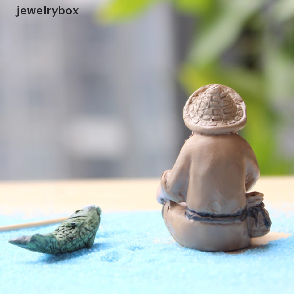 (jewelrybox) Miniatur Figur Orang Tua Bahan Resin Untuk Dekorasi Taman Mini / Lansekap Mikro