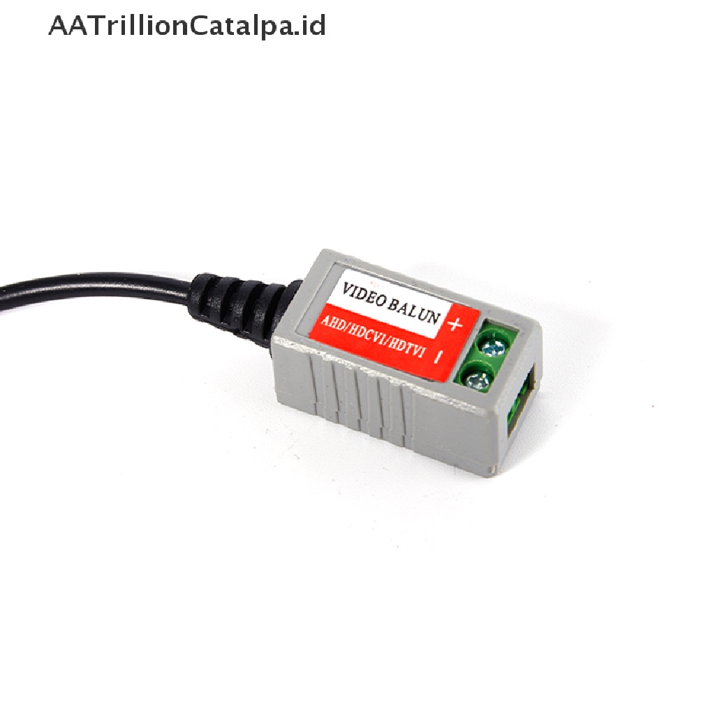 Aatrillioncatalpa 2pcs Kabel AHD / CVI / TVI BNC Video Balun Pasif CAT5