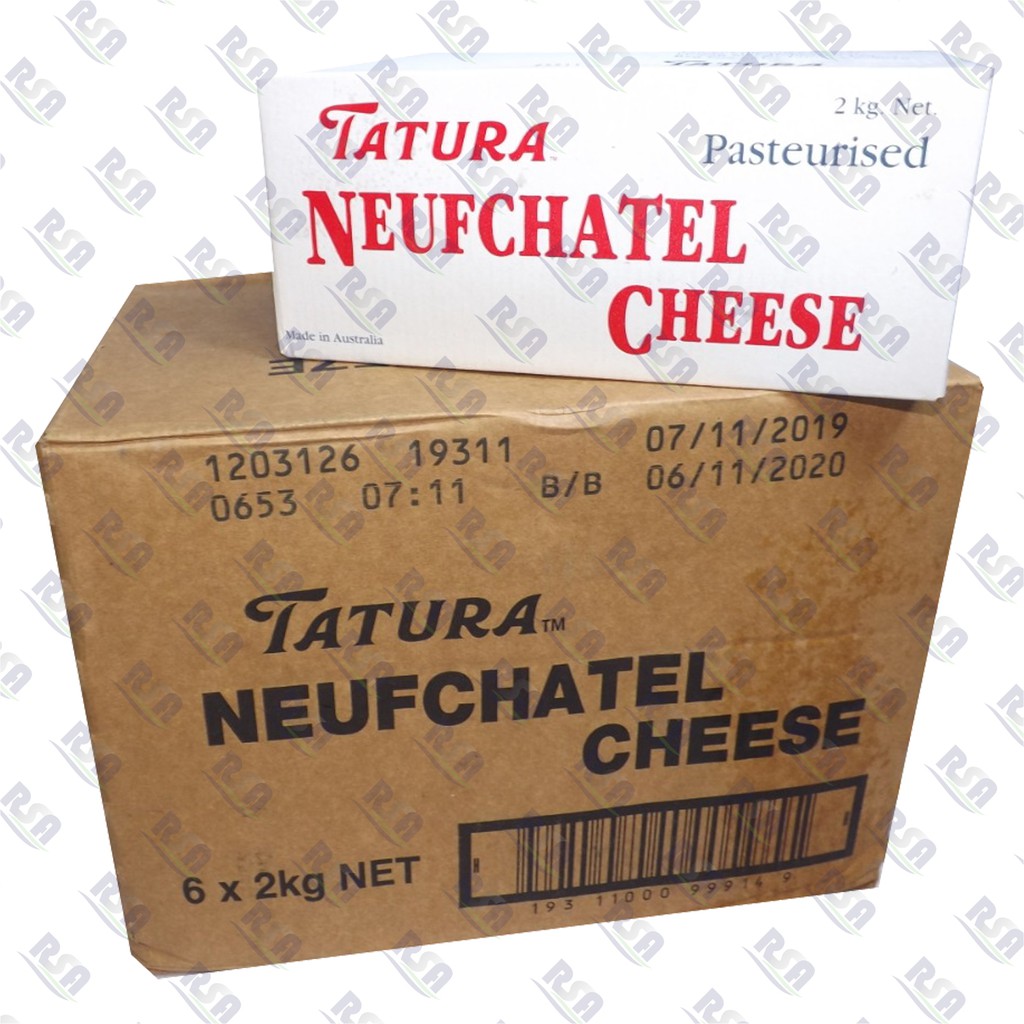 

Cream Cheese Tatura Neufchatel 2 Kg x 6 Import dari Australia