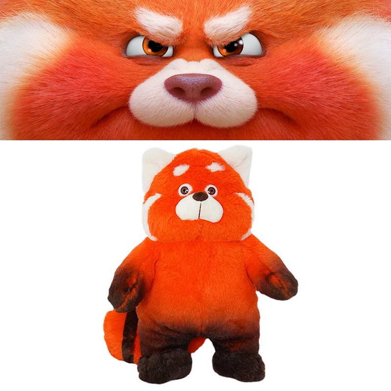 40cm Boneka Turning Red Panda Plush Doll Kawaii Cute Anime Stuffed Birthday Gift For Kids Mainan