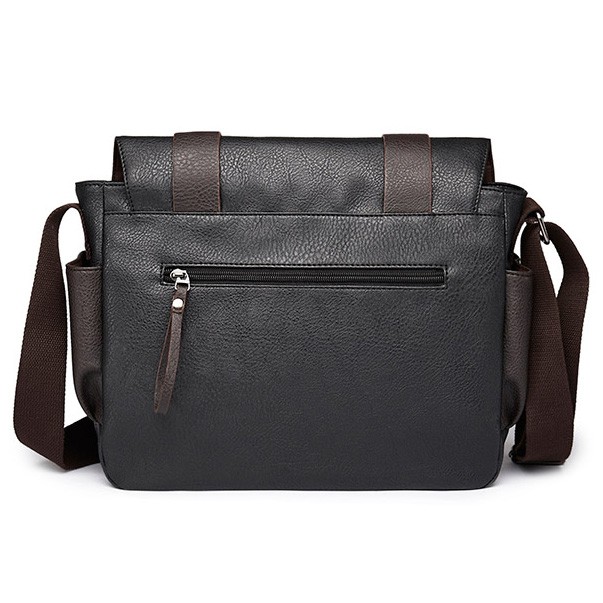 ETONWEAG Tas Selempang Pria Bahan Kulit Leather Messenger Bag - KPU2642 - Black