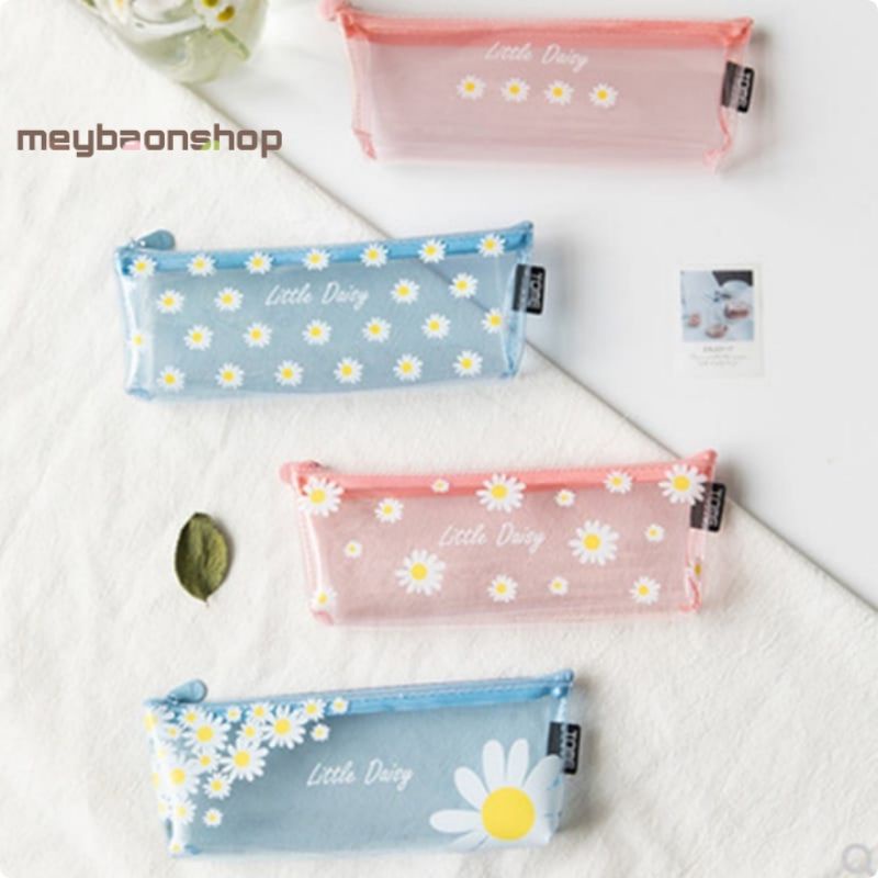 

Tempat Pensil Transparan Bunga Daisy Clear