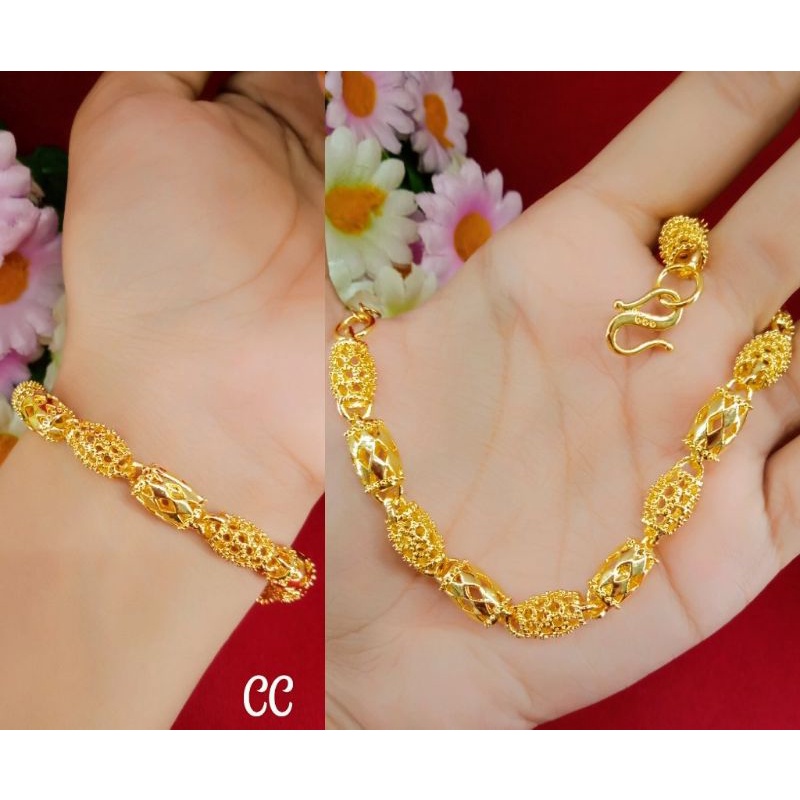 gelang cantik dewasa emas muda sesuai gambar