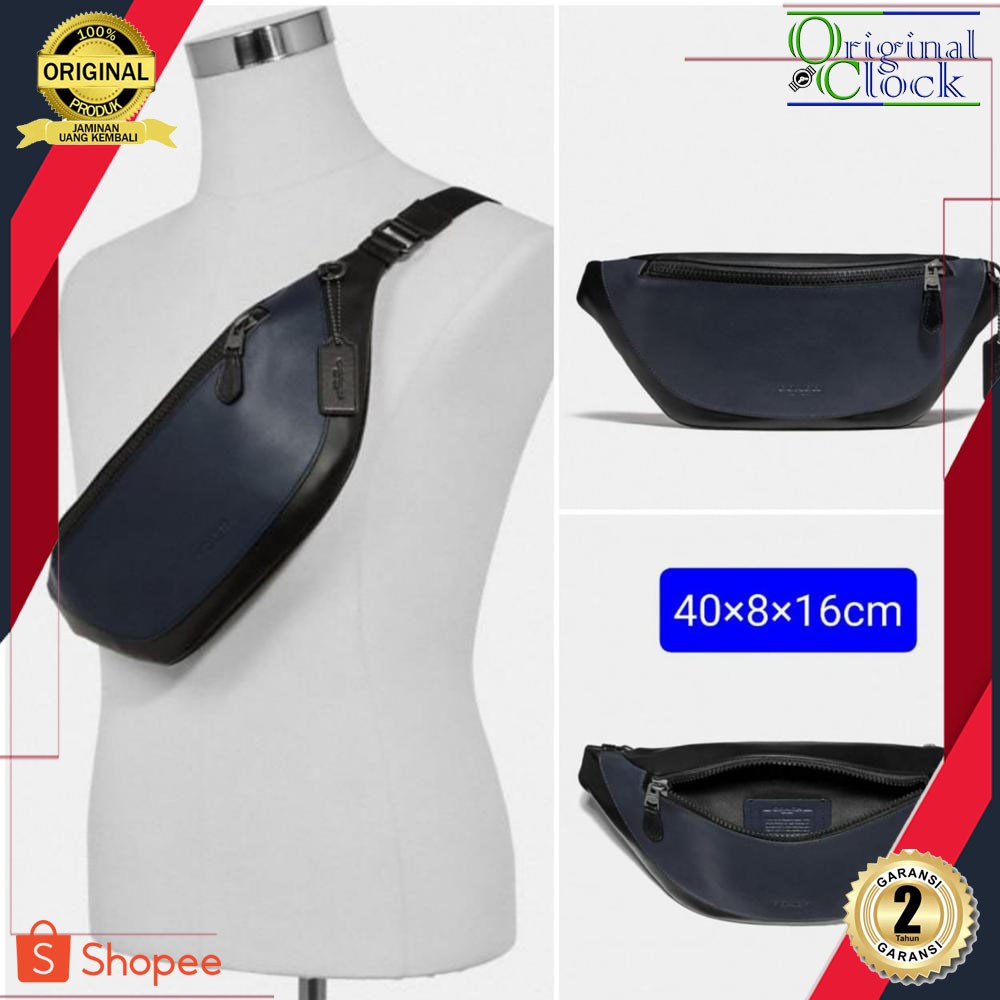 TAS PRIA COACH ORIGINAL FO BLUE BACK I INCLUDE PAPER BAG I ORIGINALCLOCK STORE