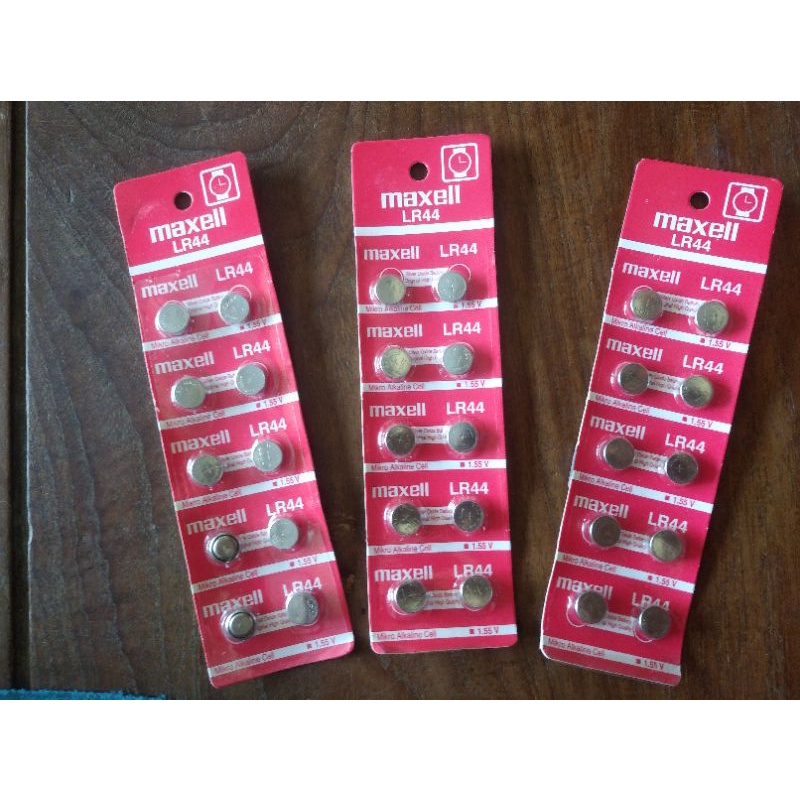 baterai kancing lr 44 maxell