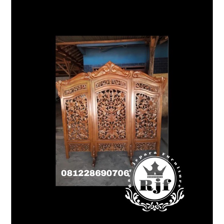 sketsel jati pembatas ruangan sketsel ukir jepara sketsel kayu jati