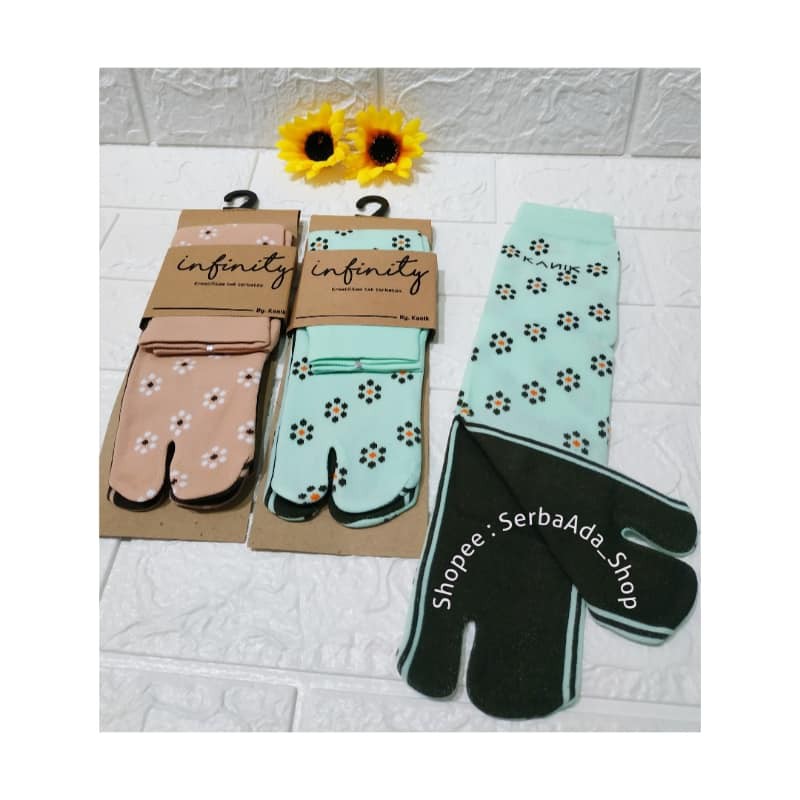 KANIK Infinity Motif Aster Kaos Kaki Jempol Motif