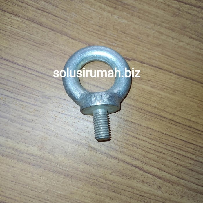 mur baut eye bolt eyebolt m12 baut tutup cantolan GALVANIS HOOK BULAT