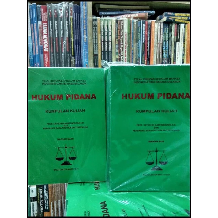 Hukum Pidana Kumpulan Kuliah Bagian 1 Dan 2 Prof. Satochid | Caramel