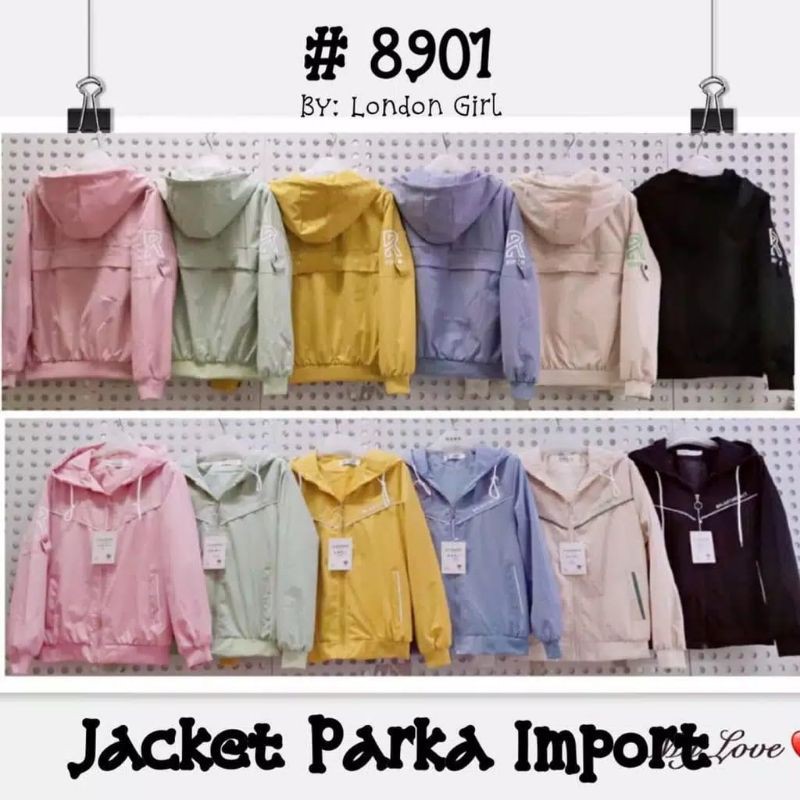Jaket parka hoodie import 8901 by London Girl