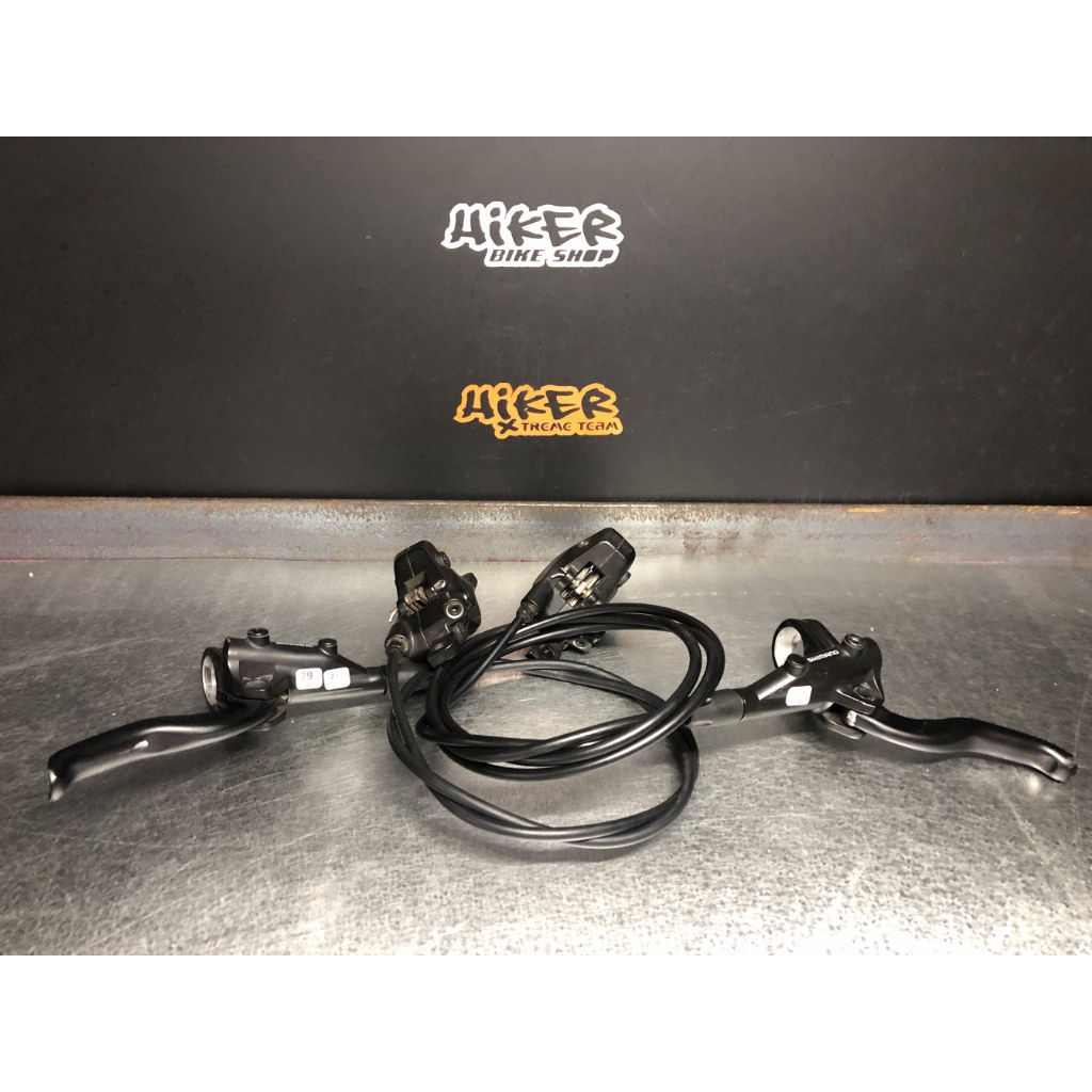 brakeset rem hydraulic mtb seli sepeda lipat road shimano mt 401 second