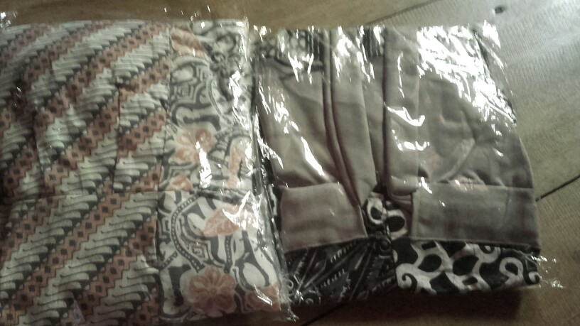 Tey-17 Batik Wanita Asj Sa Hrb026 Kenongo Kemeja Tosca Pendek