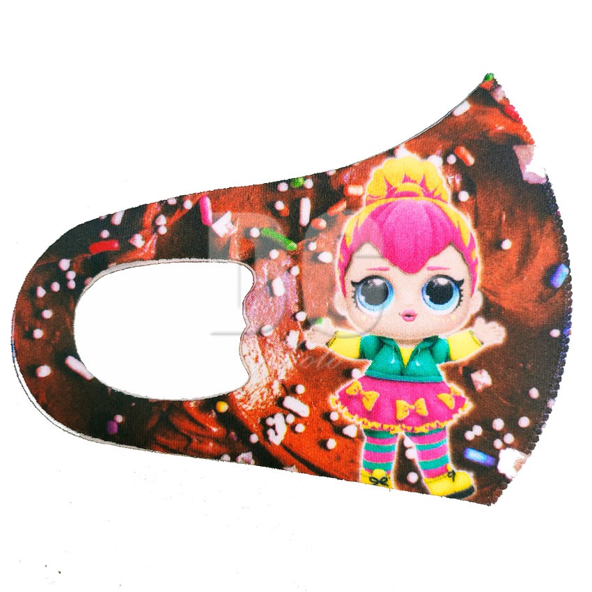 Masker Anak Kecil Scuba Premium Karakter Little Pony LOL (Bisa Pilih Motif)