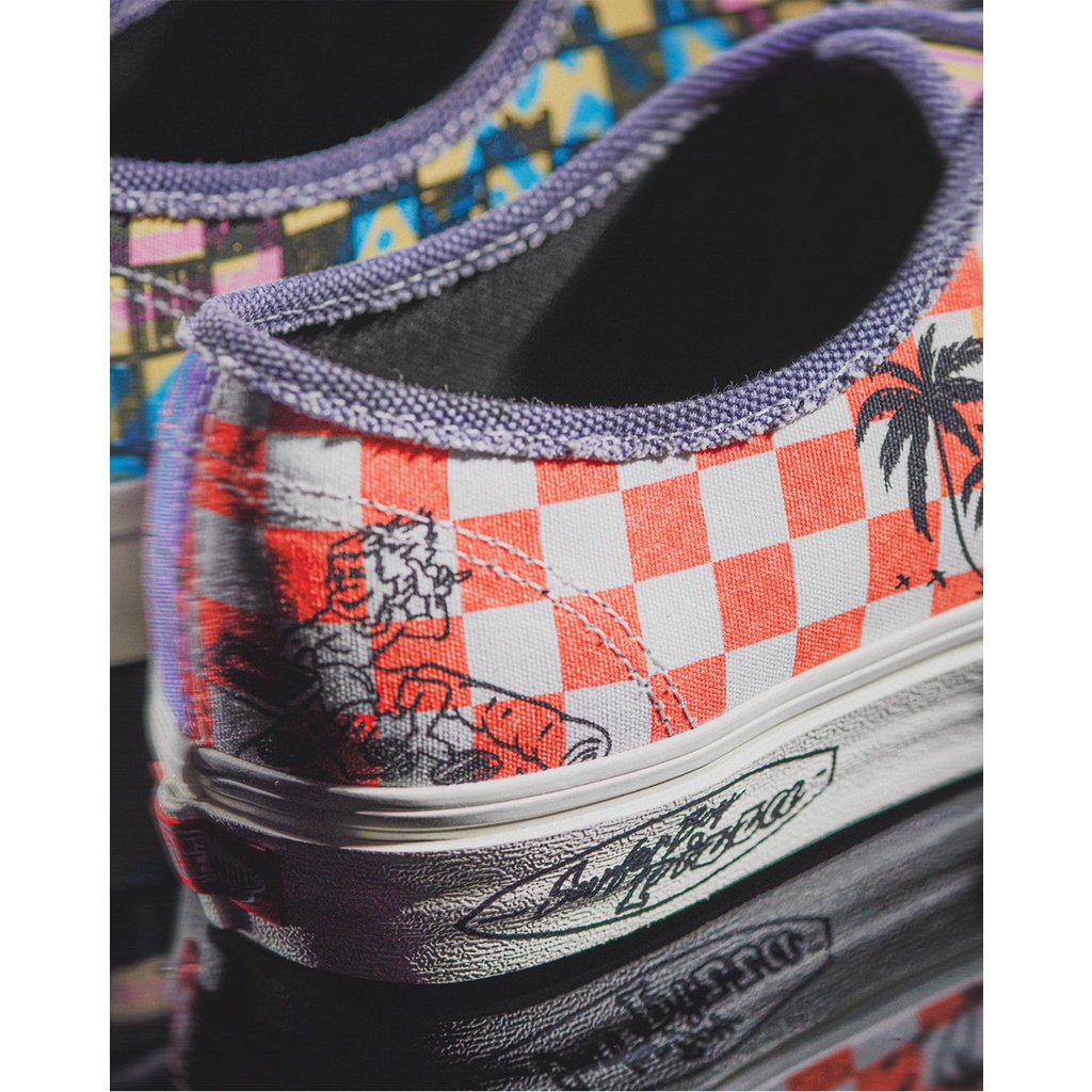 SEPATU VANS OFF THE WALL | AUTHENTIC STRANGER THINGS MULTI MARSMELLOW