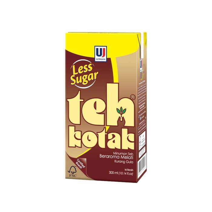 TEH KOTAK ULTRA JASMINE LESS SUGAR 300 ml (HARGA SATUAN)