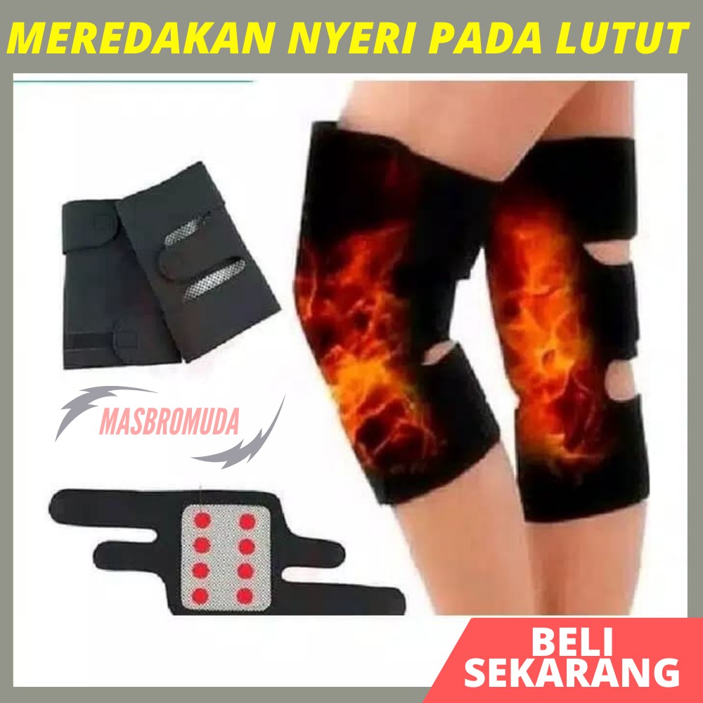 Deker Lutut Alat Terapi Lutut Magnetik Sabuk Terapi Sendi Pemanas Nyeri Lutut Dengkul Kaki 001