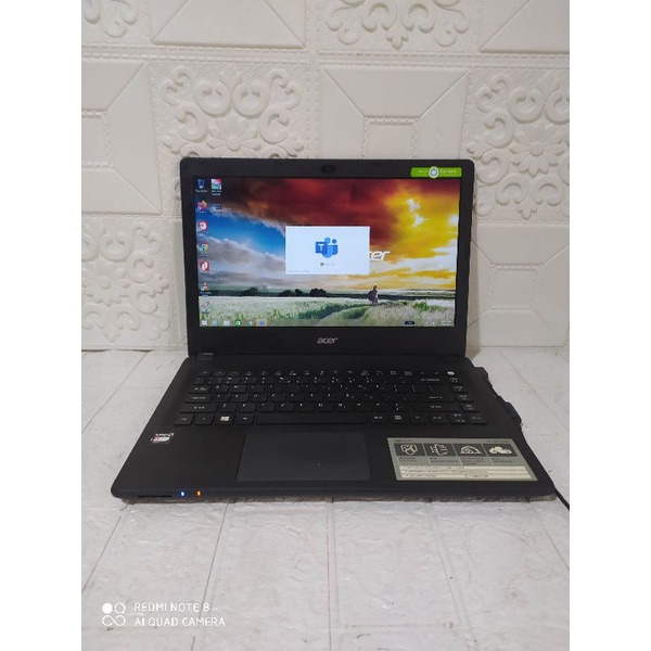 Acer Aspire 14 AMD E1-2500 RAM 4GB HDD 500GB Second