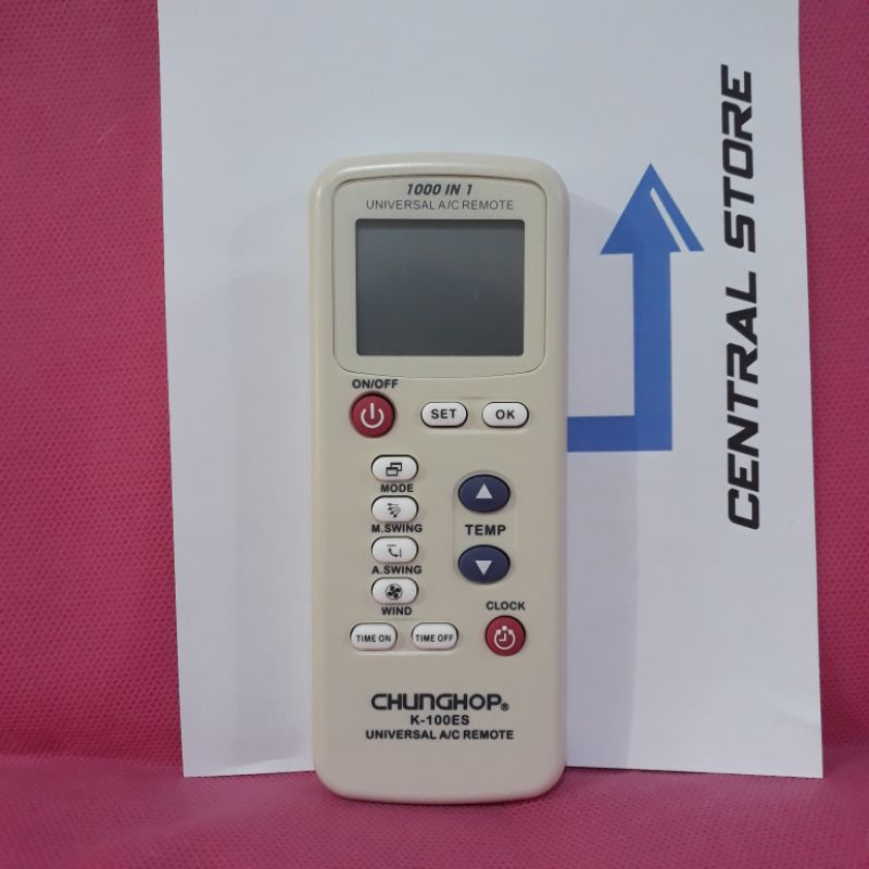 Remote AC Chunghop K-100ES Universal