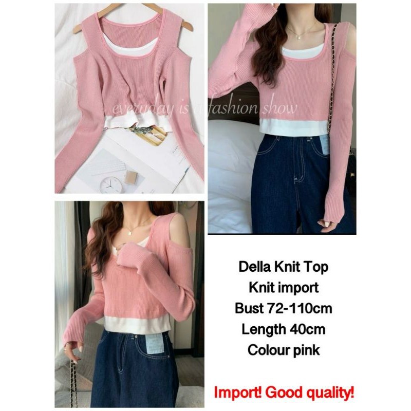 pm Della knit top import