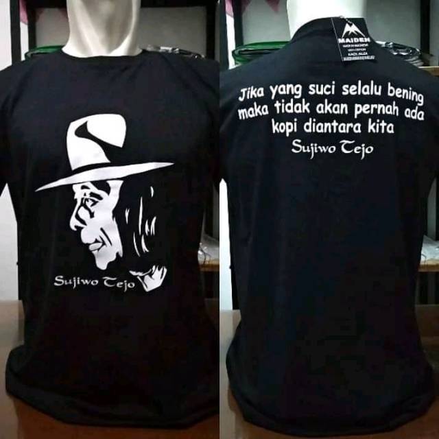 KAOS DISTRO SUJIWO TEJO KAOS PRIA MAIYAH KAOS QUOTES PAKAIAN PRIA JANCUKERS MURAH KOPI TOKOH