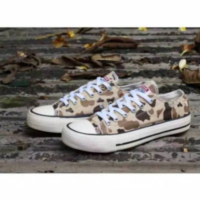 Sepatu converse all star motif army