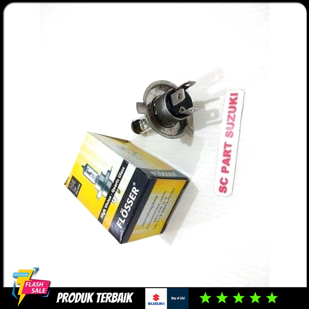 Bohlam Lampu Depan Suzuki H4 Flosser 55 / 60 Std