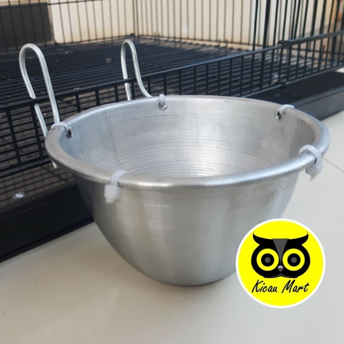 Yrt0J Tempat Makan Ayam Burung Alumunium Almunium Wadah Pakan Kroto Pur Cpbs Kki01