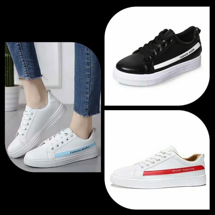 TERNEW SEPATU KETS SNEAKERS PRIA WANITA SEPATU SEKOLAH ANAK SMA OLAHRAGA COWO KEREN