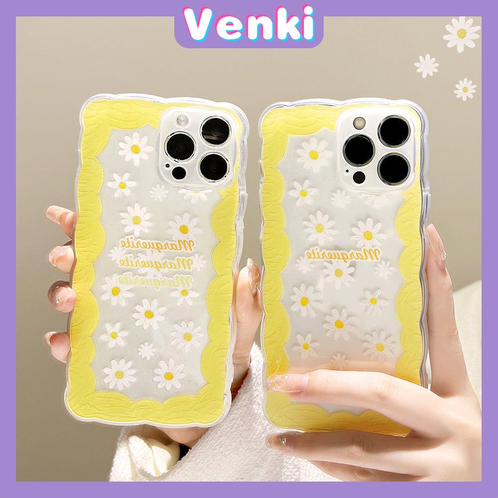 Casing Soft Case Silikon Transparan Motif Bunga Daisy Untuk iPhone 13 Pro Max 12 Pro Max 11 7plus