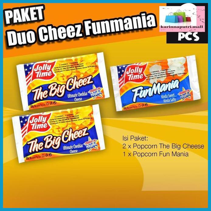 

E5Ewsfg- Paket Duo Cheez Funmania (2Tbc, 1Fm) - Jolly Time Mircowave Popcorn 78Itjyhf-