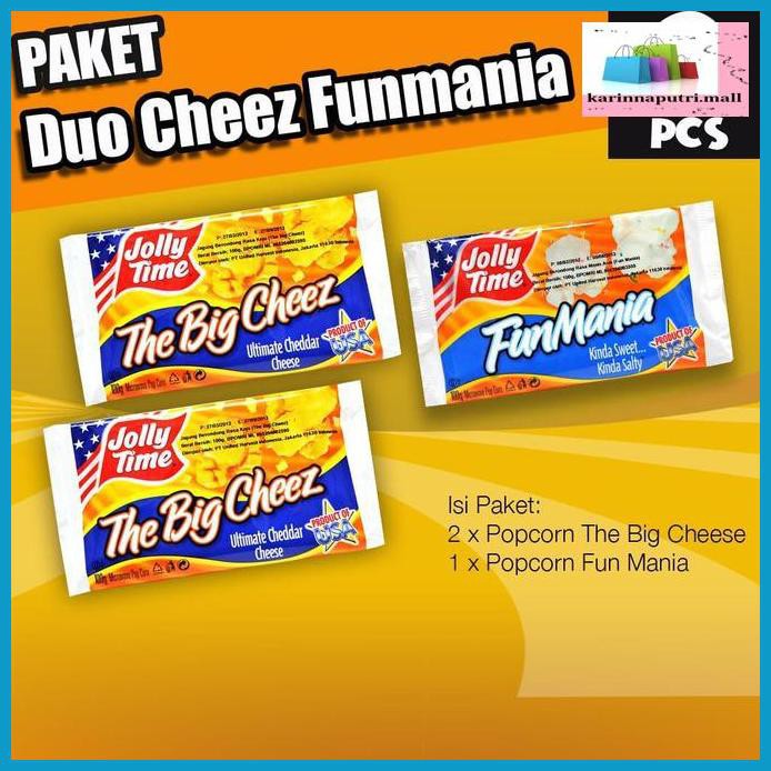 

E5Ewsfg- Paket Duo Cheez Funmania (2Tbc, 1Fm) - Jolly Time Mircowave Popcorn 78Itjyhf-