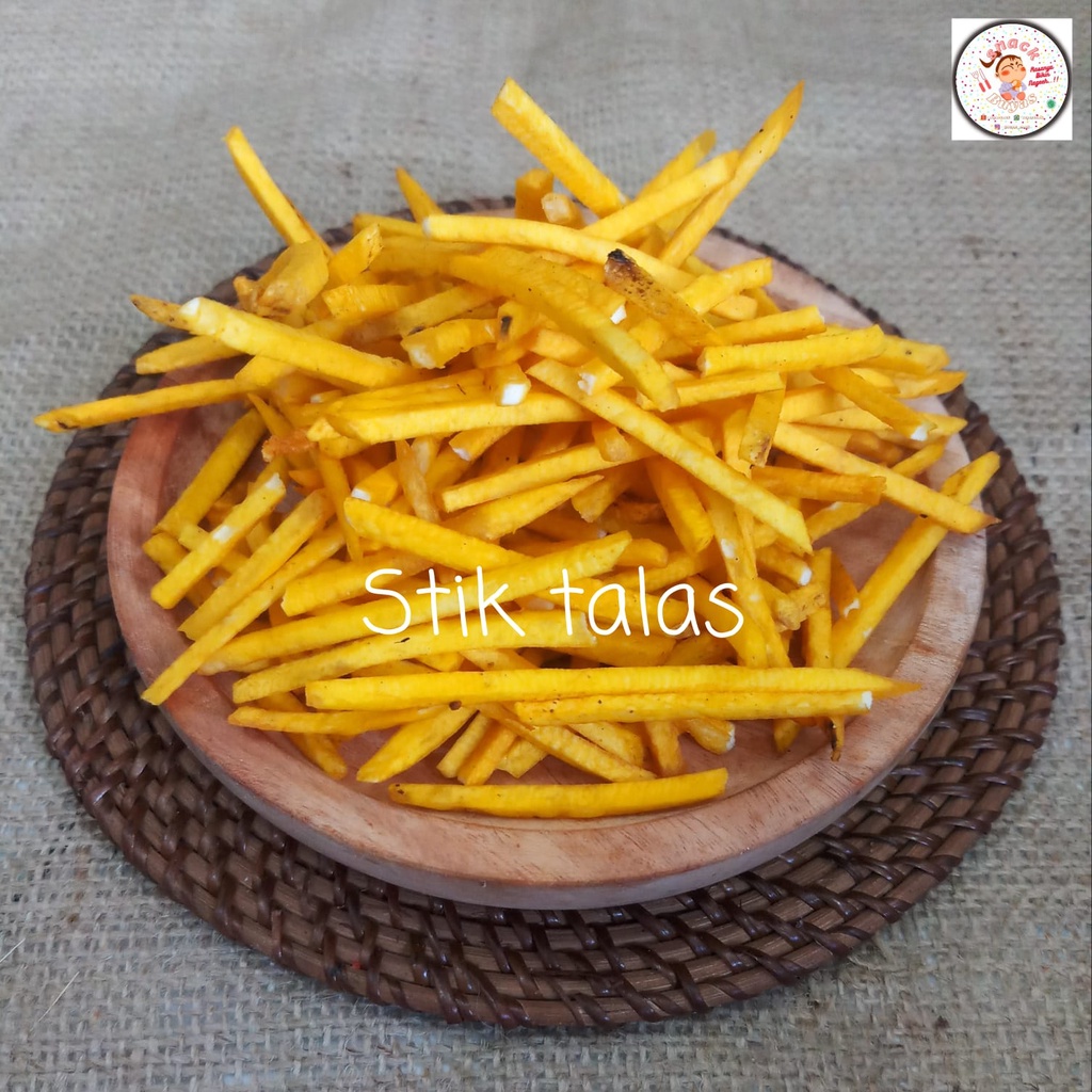 

KERIPIK/STIK/STICK TALAS KUNING RENYAH KRIUK135gr/Talas Bogor