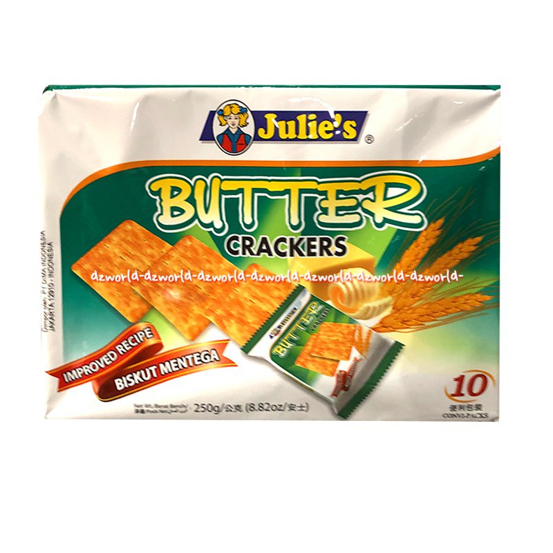 

Julie's Butter Crackers 10Pcs Biskuit Mentega Julies Julie Biscuit Bater