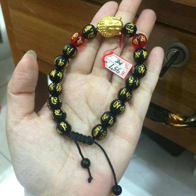 Gelang pandora kepala patung budha