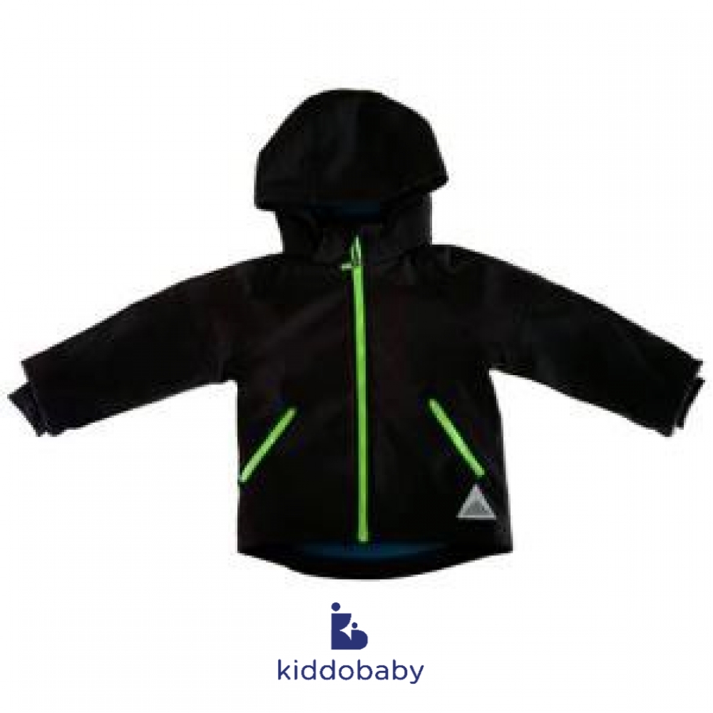 H&amp;M Jacket Black Green 5-6y