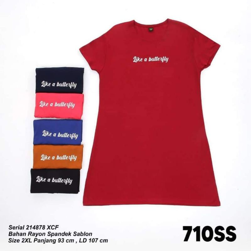 Dress Lemone Polos Premium Jumbo