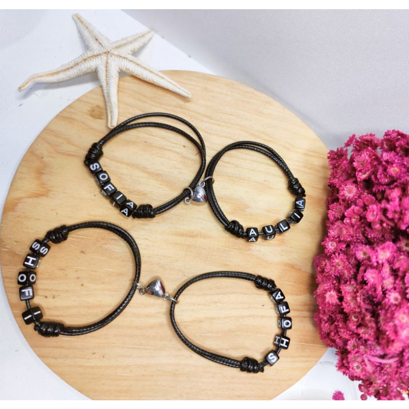 GELANG COUPLE NAMA MAGNET