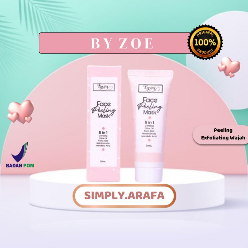 Byzoe Peeling Mask Exfoliasi Wajah Bpom