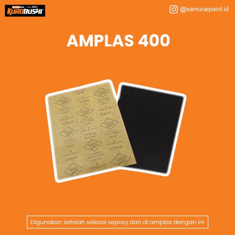 AMPLAS PENTING UNTUK NGECAT / AMPLAS LEMBARAN / AMPLAS HALUS / MEREK TAIYO ( 400 )