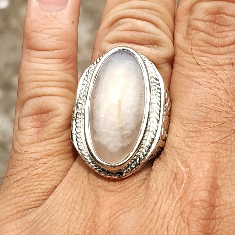 CINCIN BATU AKIK NATURAL PANDAN KAPAS SERAT BETOK