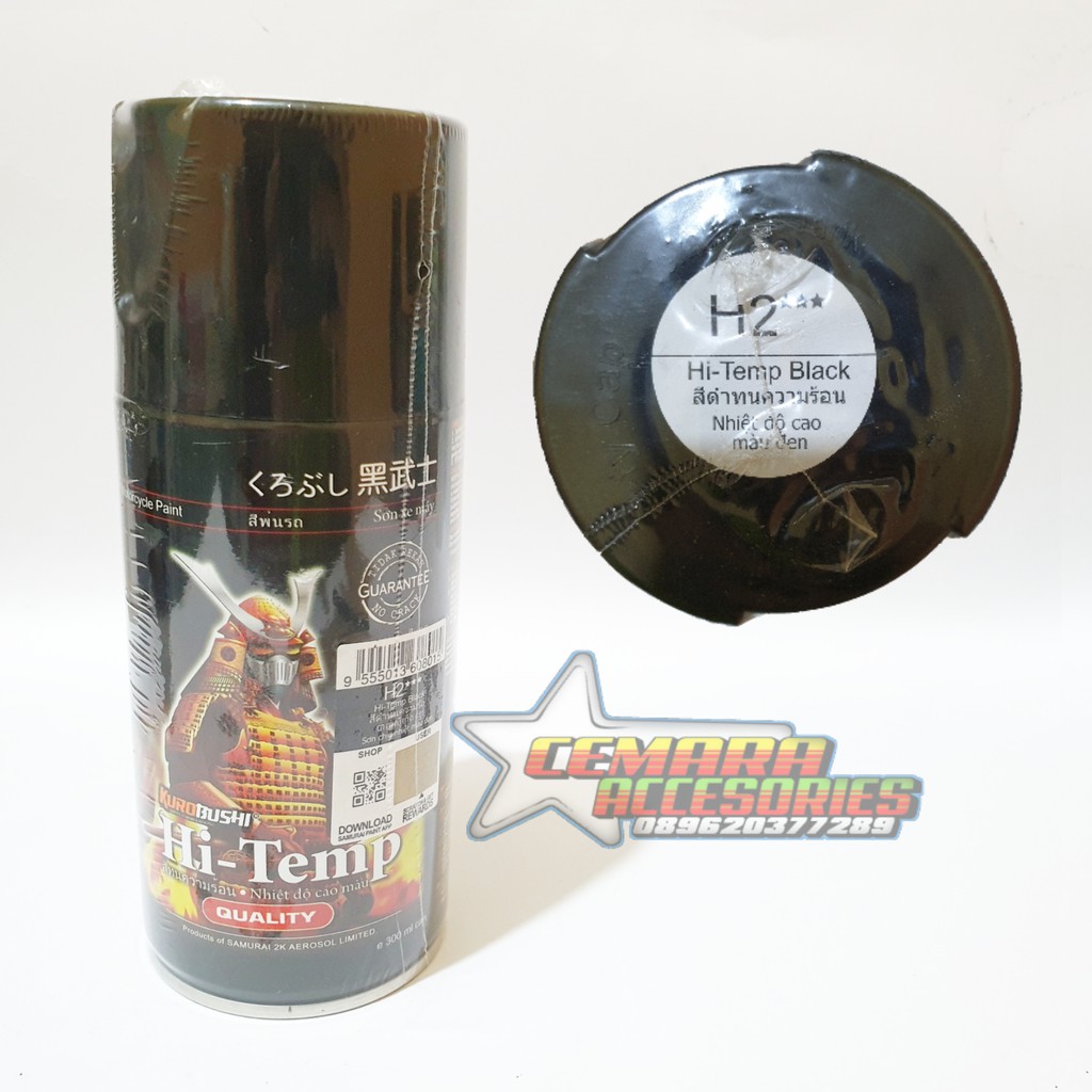 

Pilox Samurai Paint Hi Temp Black H2 Anti Panas 300 ml - Cat Semprot