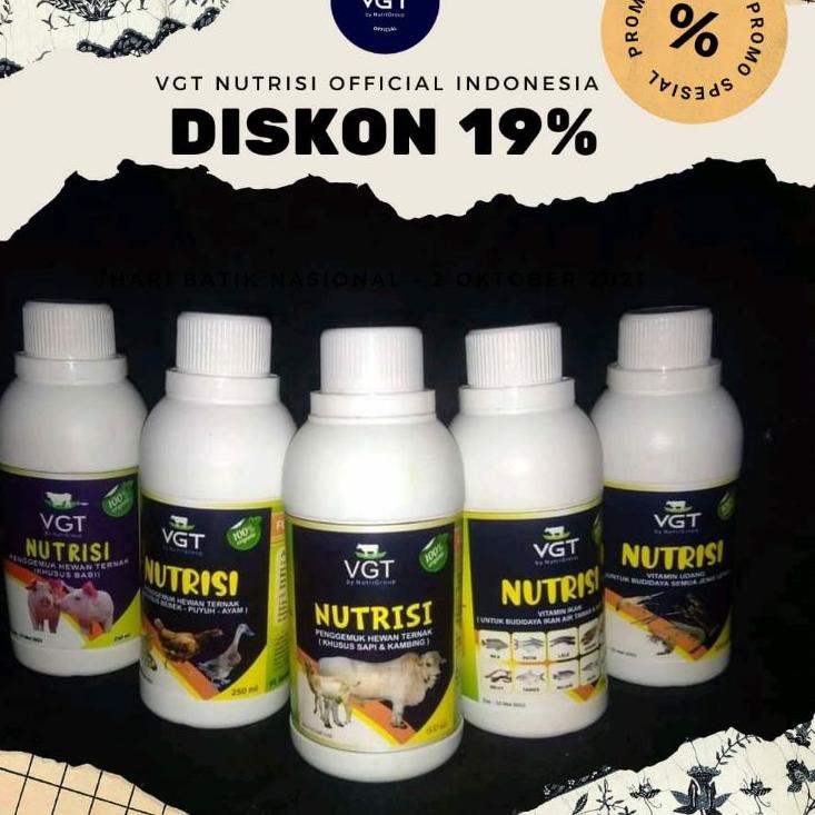 Paling Diminati.. VGT nutrisi Ternak Sapi Kambing Domba Kuda Babi Kerbau Unggas Ayam kampung Broiler