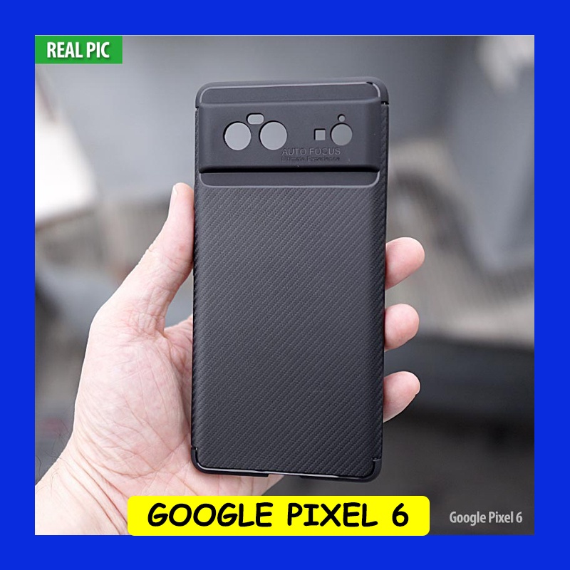 google pixel 6   carbon fiber soft case cover casing